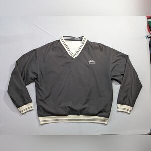 Rare HUGO BOSS Golf Reversible Pullover Windbreaker Shirt Windshirt Jacket L